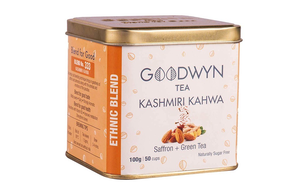Goodwyn Tea Kashmiri Kahwa    Tin  100 grams